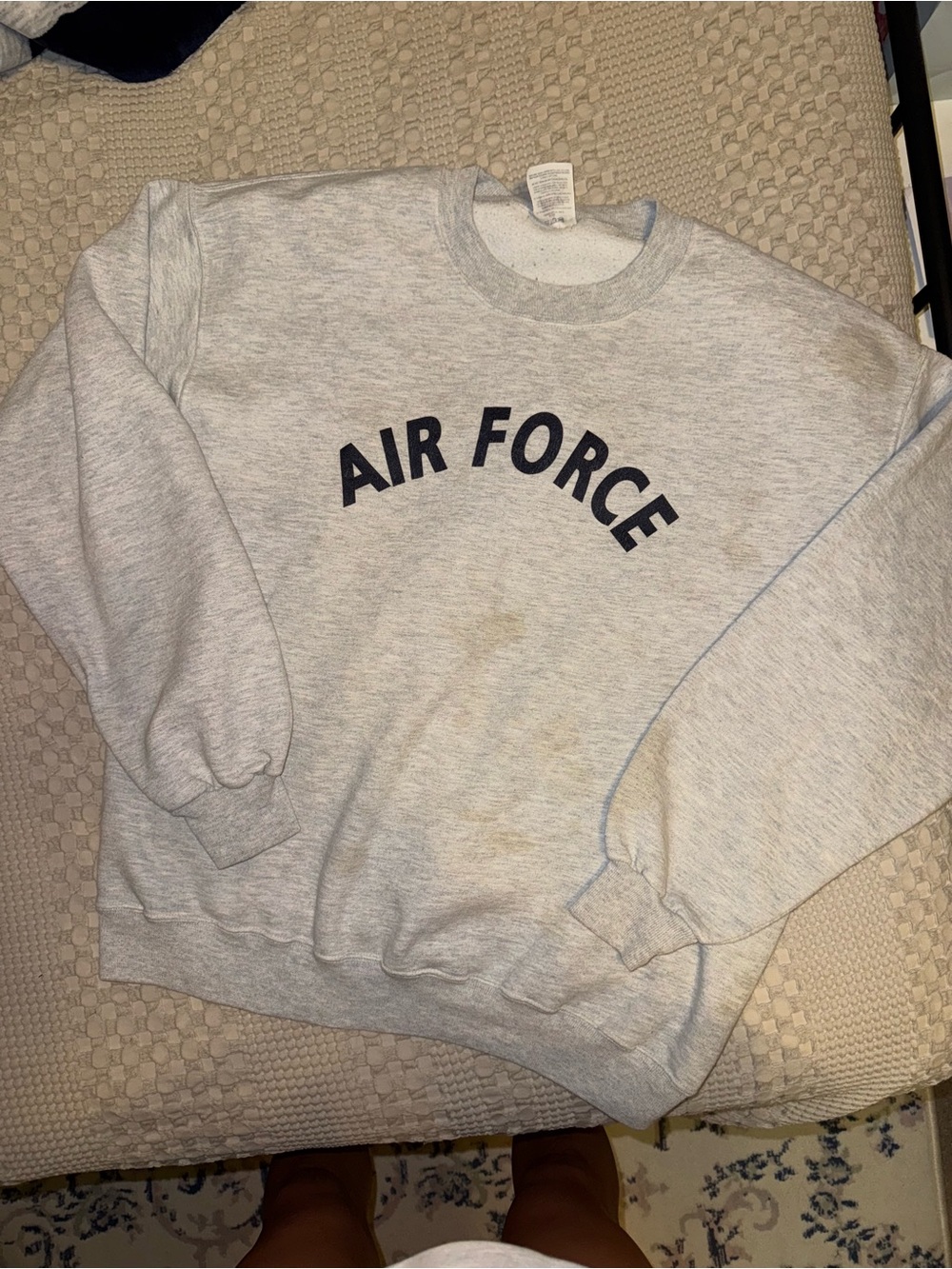 Air Force Gray Crewneck Sweatshirt - Classic Military Style